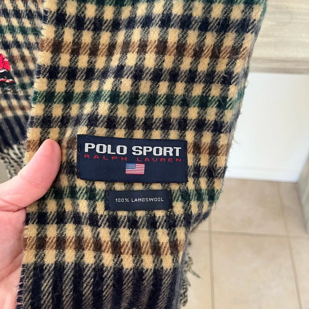 Polo Sport Bear Vintage Lambswool Scarf